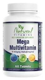Natural Vitamins Mega Multivitamin Πολυβιταμίνη 60 ταμπλέτες
