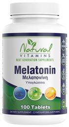 Natural Vitamins Melatonin 1mg 100 ταμπλέτες