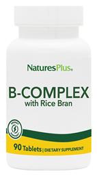 Nature's Plus Energy Support B-complex with Rice Bran Βιταμίνη για Ενέργεια, Ενίσχυση του Ανοσοποιητικού & το Νευρικό Σύστημα 90 ταμπλέτες