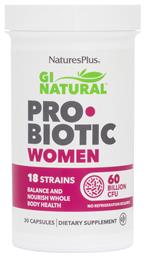 Nature's Plus GI Natural Probiotic Women με Προβιοτικά και Πρεβιοτικά 30 κάψουλες