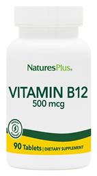 Nature's Plus Vitamin B12 Βιταμίνη για την Υγεία του Νευρικού Συστήματος 500mcg 90 ταμπλέτες από το Pharm24