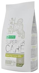 Nature's Protection Superior Care White Dogs Junior Small 1.5kg Ξηρά Τροφή χωρίς Σιτηρά για Κουτάβια Μικρόσωμων Φυλών με Ψάρια από το Plus4u