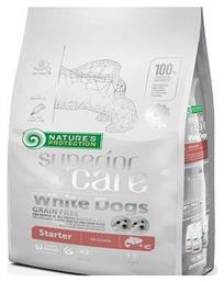 Nature's Protection Superior Care White Dogs Starter 1.5kg Ξηρά Τροφή χωρίς Σιτηρά για Κουτάβια με Σολομό από το Plus4u