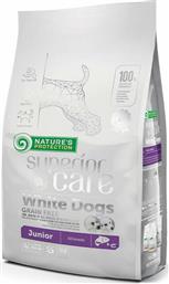 Nature's Protection White Dogs Salmon Junior All Breeds 1.5kg Ξηρά Τροφή χωρίς Σιτηρά για Κουτάβια με Σολομό από το Plus4u