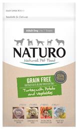 Naturo Adult Dog Turkey with Potato & Vegetables 2kg Ξηρά Τροφή χωρίς Σιτηρά για Ενήλικους Σκύλους με Γαλοπούλα και Λαχανικά από το Plus4u