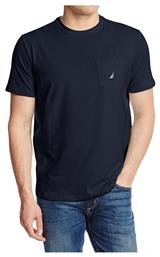 Nautica Ανδρικό T-shirt Navy Μπλε Μονόχρωμο