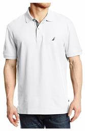 Nautica Performance Ανδρικό T-shirt Κοντομάνικο Polo Λευκό