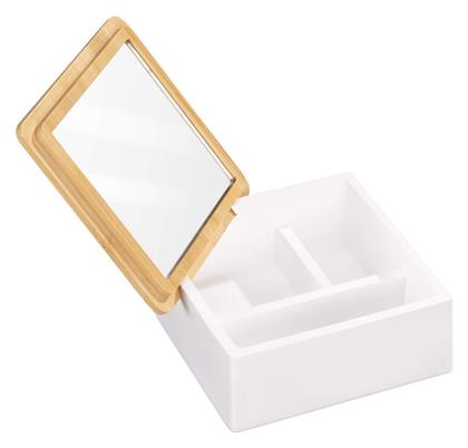 Navaris Μπιζουτιέρα Κουτί Λευκό 13x13x6cm