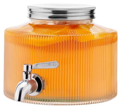 Navaris Διανεμητής Ποτού Γυάλινος με Βρυσάκι 2.7lt