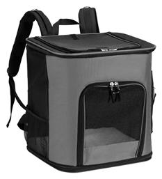Navaris Dog Carrier Σακίδιο Πλάτης για Μεταφορά Σκύλου / Γάτας έως 25kg Γκρι Μ41xΠ34.5xΥ43εκ.