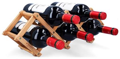 Navaris Επιτραπέζια Μπουκαλοθήκη Ξύλινη