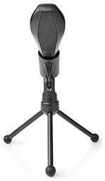 Nedis Wired Microphone Dual Condenser With Tripod USB Ενσύρματο για Broadcasting Επιτραπέζιο