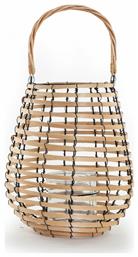 Nef-Nef Homeware Atlanta Φαναράκι Ξύλινο Επιτραπέζιο Μπεζ 24x24x30εκ.