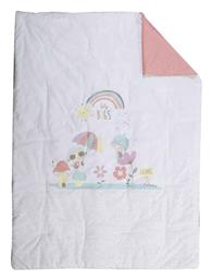 Nef-Nef Homeware Baby Bugs Βρεφικό Κουβερλί Βαμβακερό Λευκό 110x140cm