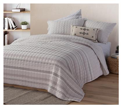 Nef-Nef Homeware Canfield Κουβερλί Ημίδιπλο Microfiber Grey 180x240cm 2τμχ