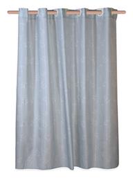 Nef-Nef Homeware Claris Κουρτίνα Μπάνιου 180x200cm Μπλε