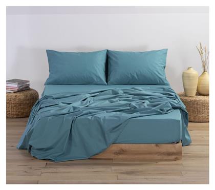 Nef-Nef Homeware Διπλό 140x200+30εκ. με Λάστιχο Basic Dusty Petrol από το Aithrio