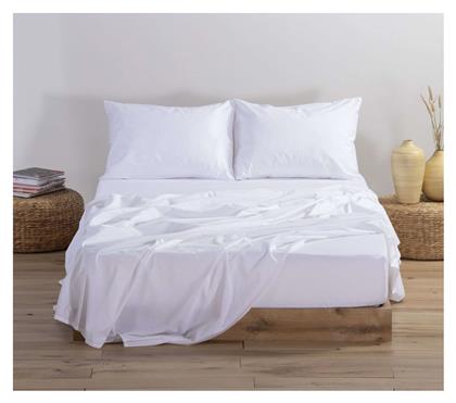 Nef-Nef Homeware Διπλό 140x200+30εκ. με Λάστιχο Basic White