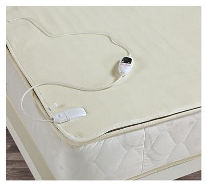 Nef-Nef Homeware Διπλό Ηλεκτρικό Υπόστρωμα Πλενόμενο Λευκό 120W 140x160εκ.