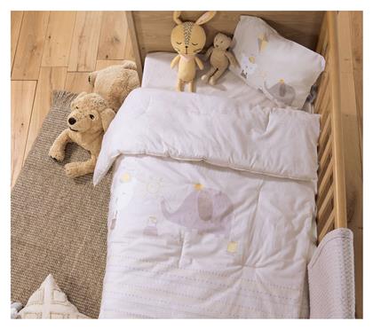 Nef-Nef Homeware HAPPY DAYS Βρεφικό Κουβερλί Βαμβακερό Εκρού 110x140cm