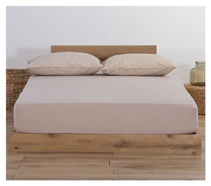 Nef-Nef Homeware Υπέρδιπλο 160x200+30εκ. με Λάστιχο Jersey 1020 Linen