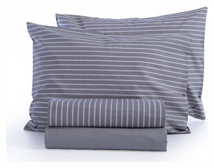 Nef-Nef Homeware Υπέρδιπλο 160x200+35εκ. με Λάστιχο Nautica Coast Grey
