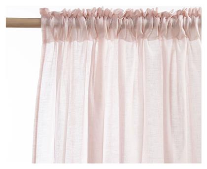 Nef-Nef Homeware Κουρτίνα με Τρέσα Dione Ροζ 140x270εκ.
