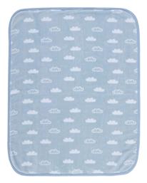 Nef-Nef Homeware Κουβέρτα Κούνιας Clouds Βελουτέ Μπλε 100x140εκ.