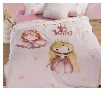 Nef-Nef Homeware Κουβέρτα Βελουτέ Our Princess Ροζ 160x220εκ.