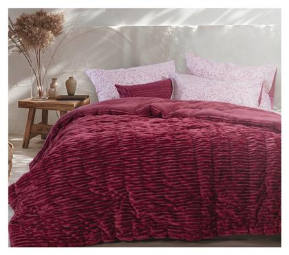 Nef-Nef Homeware Κουβερτοπάπλωμα Μονό 160x220εκ. Compose Μπορντό