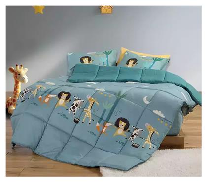 Nef-Nef Homeware Παιδικό Πάπλωμα Διπλής Όψης Μονό Wild Dance Μπλε 160x220εκ.