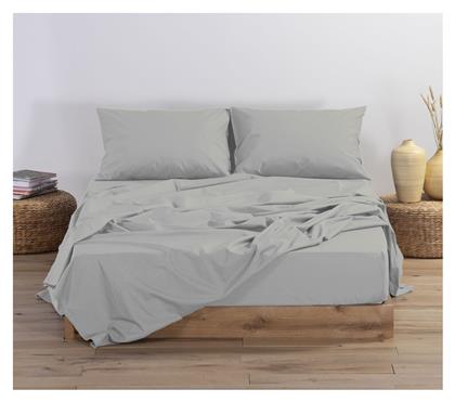 Nef-Nef Homeware Διπλό 140x200+30εκ. με Λάστιχο Basic 1212-silver Grey