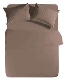 Nef-Nef Homeware Σεντόνι Υπέρδιπλο 240x270εκ. Basic 1185 Mocca