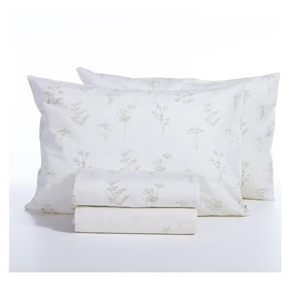 Nef-Nef Homeware Σετ Υπέρδιπλο 4τμχ 160x200+35εκ. με Λάστιχο Claris Εκρού