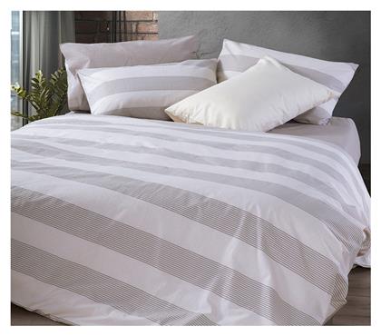 Nef-Nef Homeware Σετ Υπέρδιπλο 4τμχ 240x270εκ. Stripe Εκρού