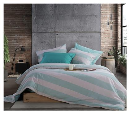 Nef-Nef Homeware Σετ Υπέρδιπλο 4τμχ 240x270εκ. Stripe Πετρόλ