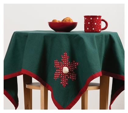 Nef-Nef Homeware Snowflake Χριστουγεννιάτικο Τραπεζομάντηλο Υφασμάτινο Μ100xΠ100εκ. από το Aithrio