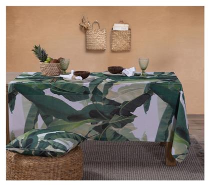 Nef-Nef Homeware Τραπεζομάντηλο Βαμβακερό Tropicana Green 140x180εκ.