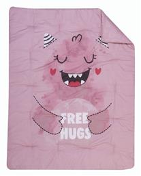 Nef-Nef Homeware Βαμβακερό Πάπλωμα Κούνιας Monstermania 110x140cm Pink