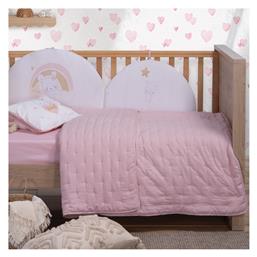 Nef-Nef Homeware Βρεφικό Κουβερλί Βαμβακερό Shy Pink 80x110cm από το Spitishop