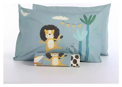 Nef-Nef Homeware Wild Dance Σετ Παιδική Παπλωματοθήκη Μονή με Μαξιλαροθήκη Βαμβακερή Μπλε 160x240εκ.