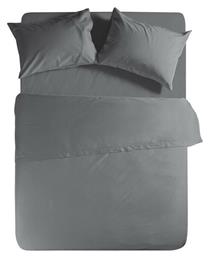 Nef-Nef Σεντόνι Ημίδιπλο με Λάστιχο 120x200x30εκ. Basic 727 Dark Grey