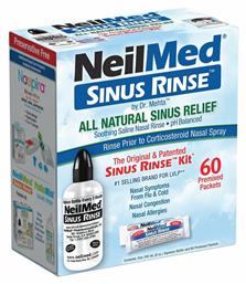 NeilMed The Original Sinus Rinse Kit Σύστημα Ρινικών Πλύσεων + 60 φακελάκια από το Pharm24