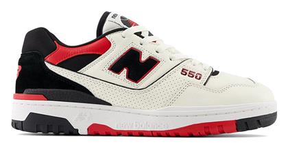 New Balance 550 Court Ανδρικά Sneakers White / Red από το Epapoutsia