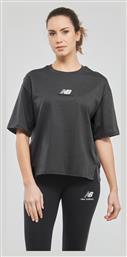 New Balance Γυναικείο Αθλητικό T-shirt Γκρι