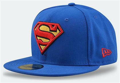 New Era Character Basic Superman Ανδρικό Jockey με Ίσιο Γείσο Μπλε