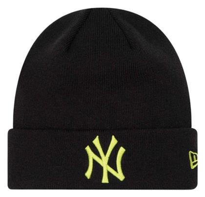 New Era League Beanie Unisex Σκούφος Πλεκτός σε Μαύρο χρώμα