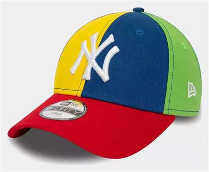 New Era New York Yankees Child Mlb Block Navy 9forty Adjustable Cap Παιδικό Καπέλο Πολύχρωμο