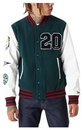 New Era Varsity Ανδρικό Χειμωνιάτικο Μπουφάν Bomber Πράσινο