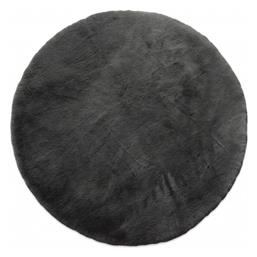 Newplan Puffy Fc7a Αντιολισθητικό Shaggy Γούνινο Φ160cm Dark Grey